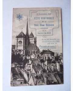 CPA Suisse Fête Cantonale de la Croix-Bleue Genevoise