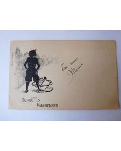 CPA Silhouettes Parisiennes