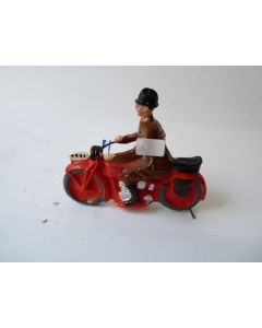 Figurine Elastolin motocycliste Nazi 3ème Reich guerre 1939-45