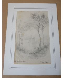 Dessin au crayon C. Chatelain 1864