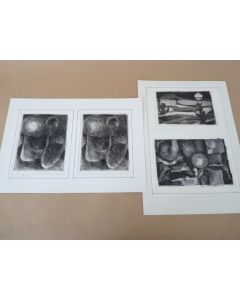 Quatre lithographies épreuve d'artiste C. Berlie