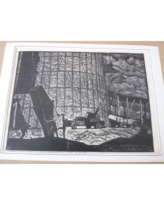 Xylographie Russe Leonid Georgievich Belyaev