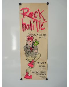 Affiche Rock Habillé Palladium 1988