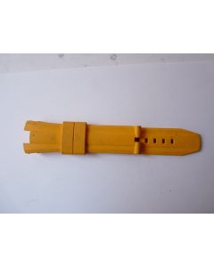 Bracelet montre TechnoMarine plastique souple jaune 23 mm
