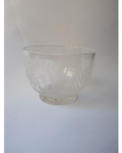 Coupelle cristal gravé 