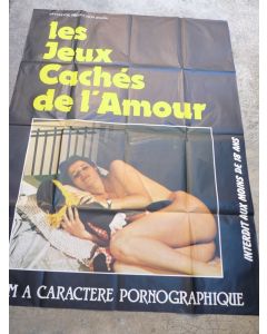 Affiche film érotique Les Jeux Cachés de l'amour 1981