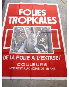 Affiche film érotique Folies Tropicales 1981