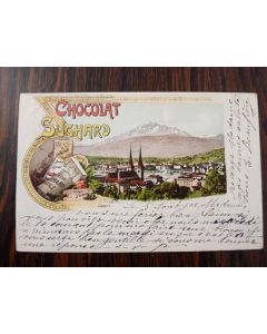 CPA Chocolat Suchard Souvenir Luzern