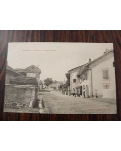 CPA Valleiry - Entrée du Village et Eglise 