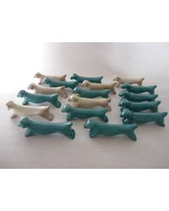 18 Porte-couteaux céramique Chien