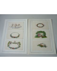 Six gravures Angelots Hasler Basle