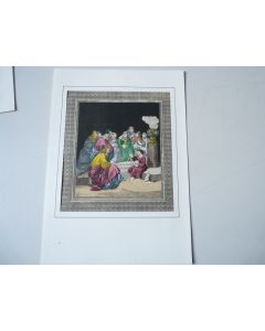 Ancienne gravure rehaussée
