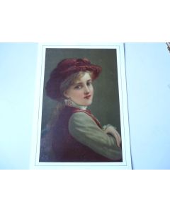 Chromo  Jeune fille  1890