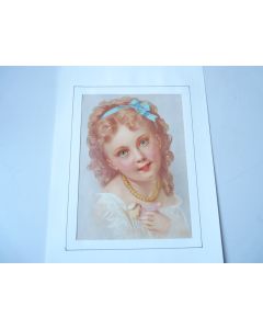Chromo  Jeune fille  1890.