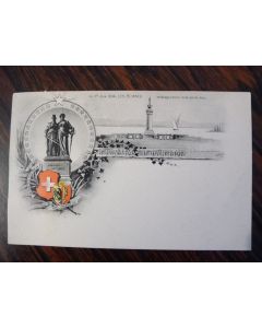 CPA 1er Juin 1814 les suisses débarquèrent sur cette rive Suisse
