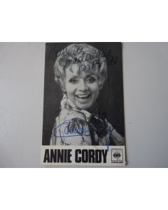 Photographie Dédicacée Annie Cordy