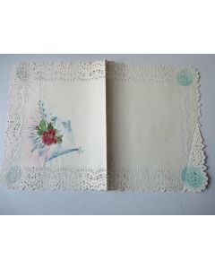 Couverture de correspondance gaufré XIXe siècle