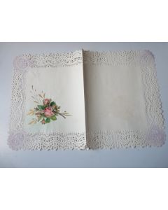 Couverture de correspondance gaufré XIXe siècle