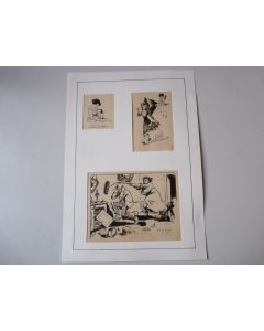 Trois dessins a l'encre 1919 Bou...?