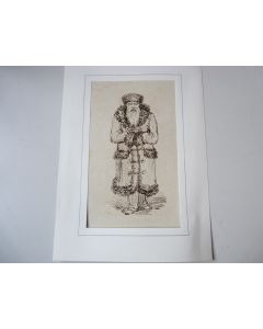Dessin a l'encre Homme Russe