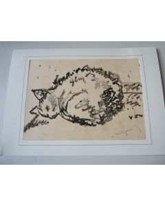 Lithographie Chat Val...? éditée par Mourlot