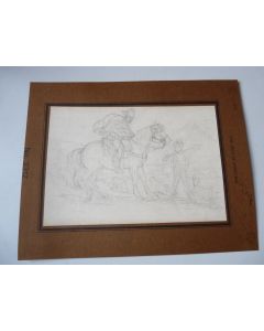 Dessin au crayon  Cavalier 