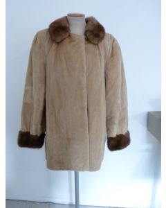 Veste fourrure vintage poulain et vison
