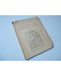 Livre  L'Automne est Embrume d'Amour  Charles Fournet De Traz