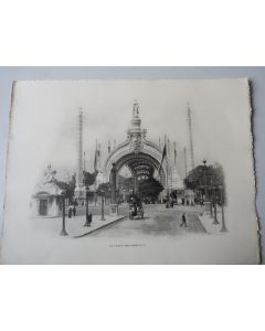 Grande Photo Exposition Universelle Paris 1900  La Porte Monumentale 