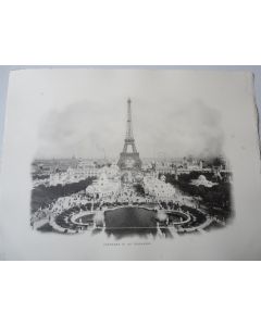Grande Photo Exposition Universelle Paris 1900  Panorama Vu Du Trocadéro 