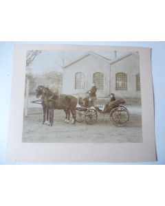 Ancienne Photographie Calèche Berne Suisse