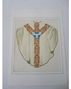 Dessin aquarelle originale modèle de Chasuble