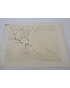 Lithographie originale Heinrich Muller