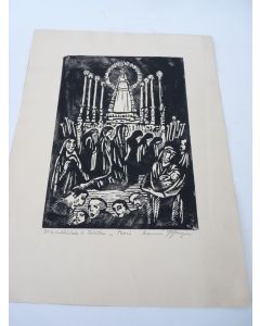 Bois Gravés original  Cathédrale de Tolède Jeanne Pfugger