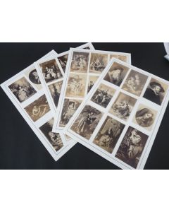 Ensemble de 35 anciennes photographies de tableaux