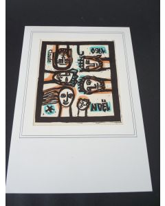 Bois Gravé original dessin de Noël C.Claude