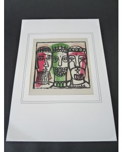 Bois Gravé original dessin de Noël C.Claude