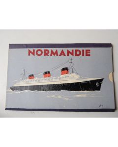 Plan 1°classe paquebot Normandie plan mobile RAPAG 