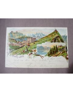 CPA Souvenir des Rochers de Naye