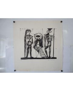Lithographie originale Roger Descombes 1956