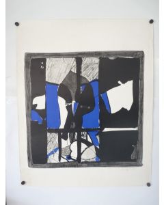 Lithographie originale Begegnung Walter BURGER 1968