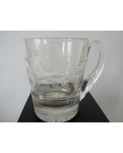 Verre souvenir gravé 1890 