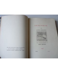 Livre Geneviève Jaques Lemarchand 1947