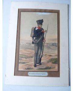 Lithographie originale Infanterie