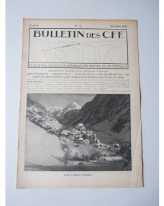 Bulletin Des CFF N°12 Décembre 1925