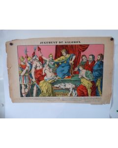 Gravure D’ÉPINAL Jugement De Salomon
