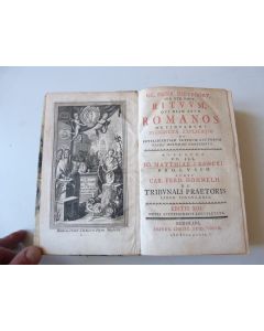 Livre Rituum Romanos Rite Romain Nieupoort 1767 