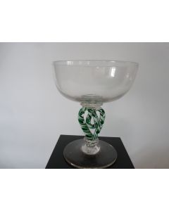 Verre coupe a champagne de mariage pied filigrané cœur 