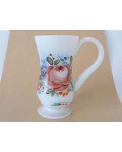 Verre cristal opalin peint XIXe siècle