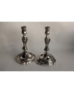 Paire de bougeoir style Louis XV rocaille